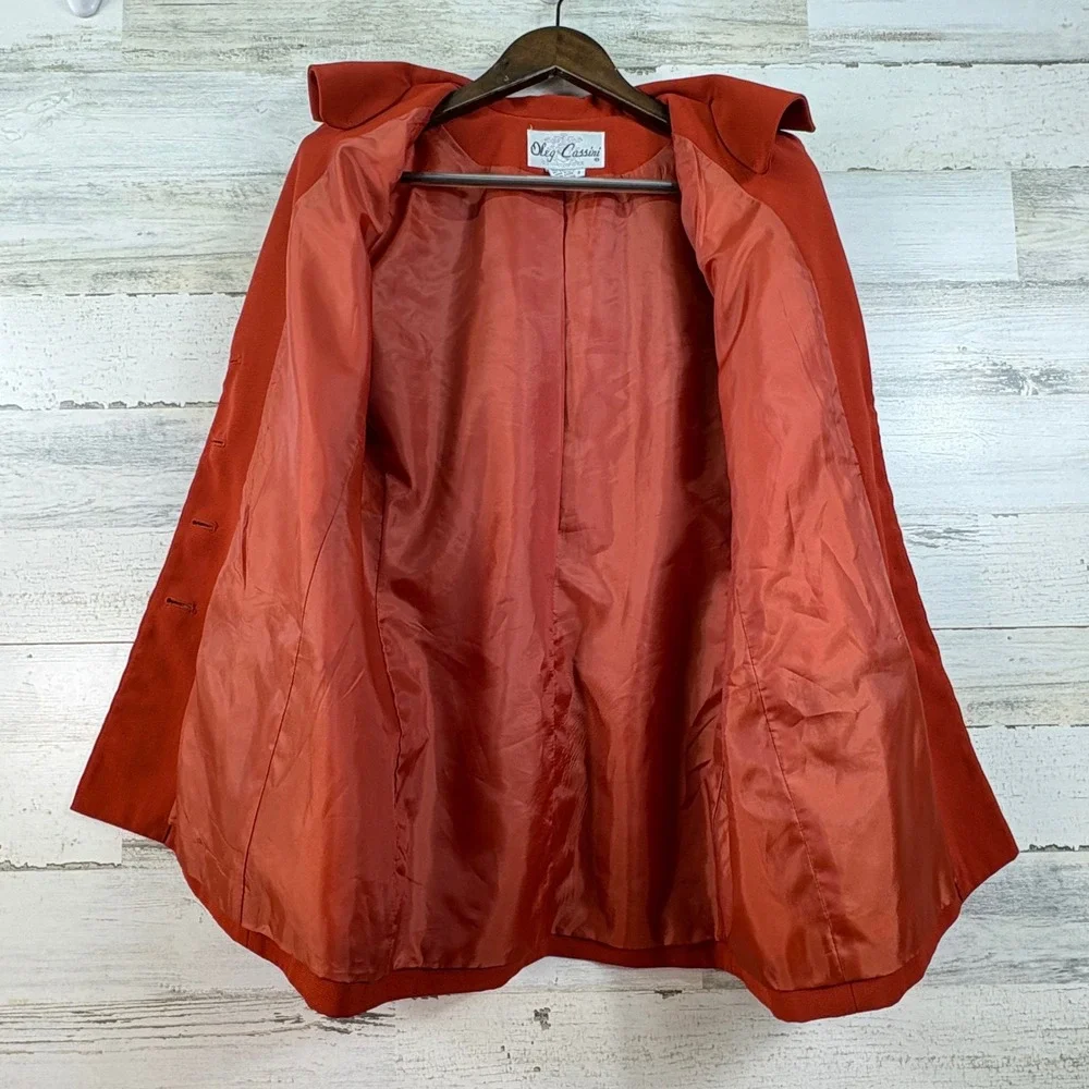 Oleg Cassini vibrant burnt